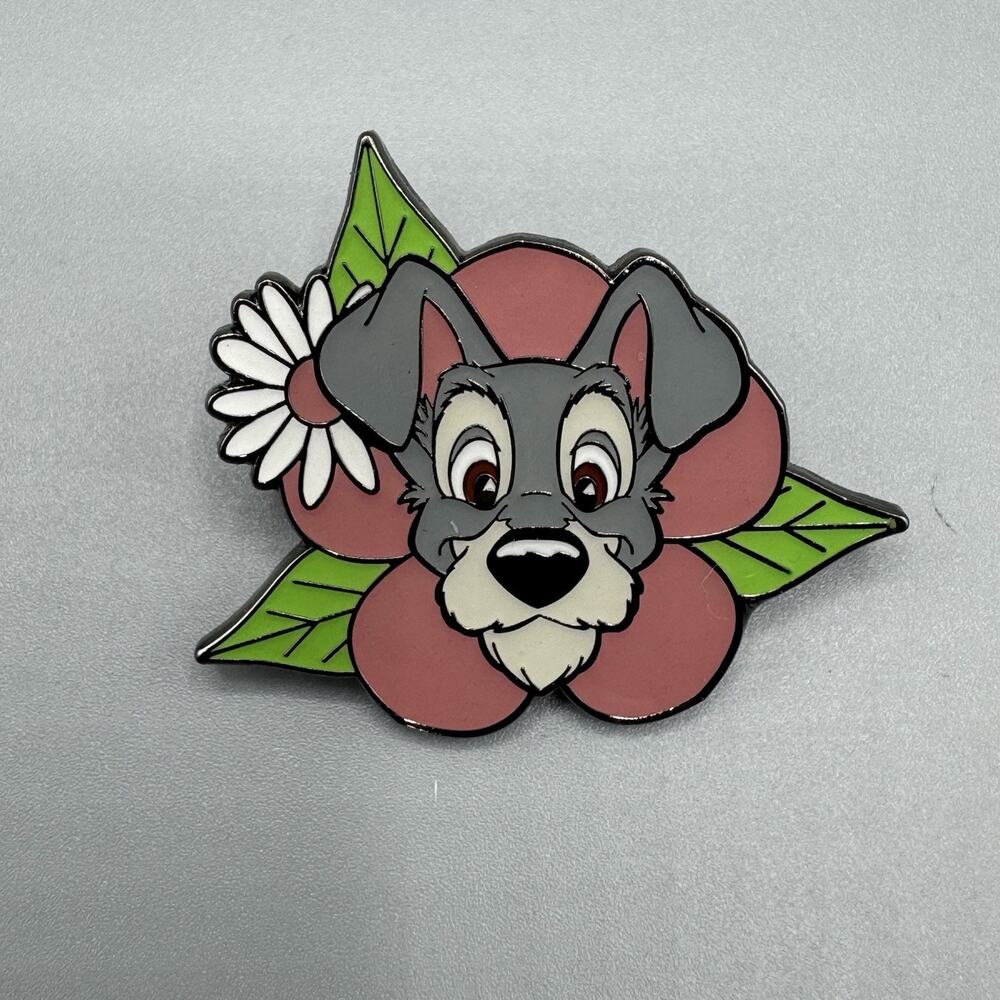 Loungefly Disney TRAMP Floral Blind Box Enamel Pin New Open Box
